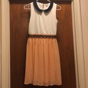 Orange and white nice dress